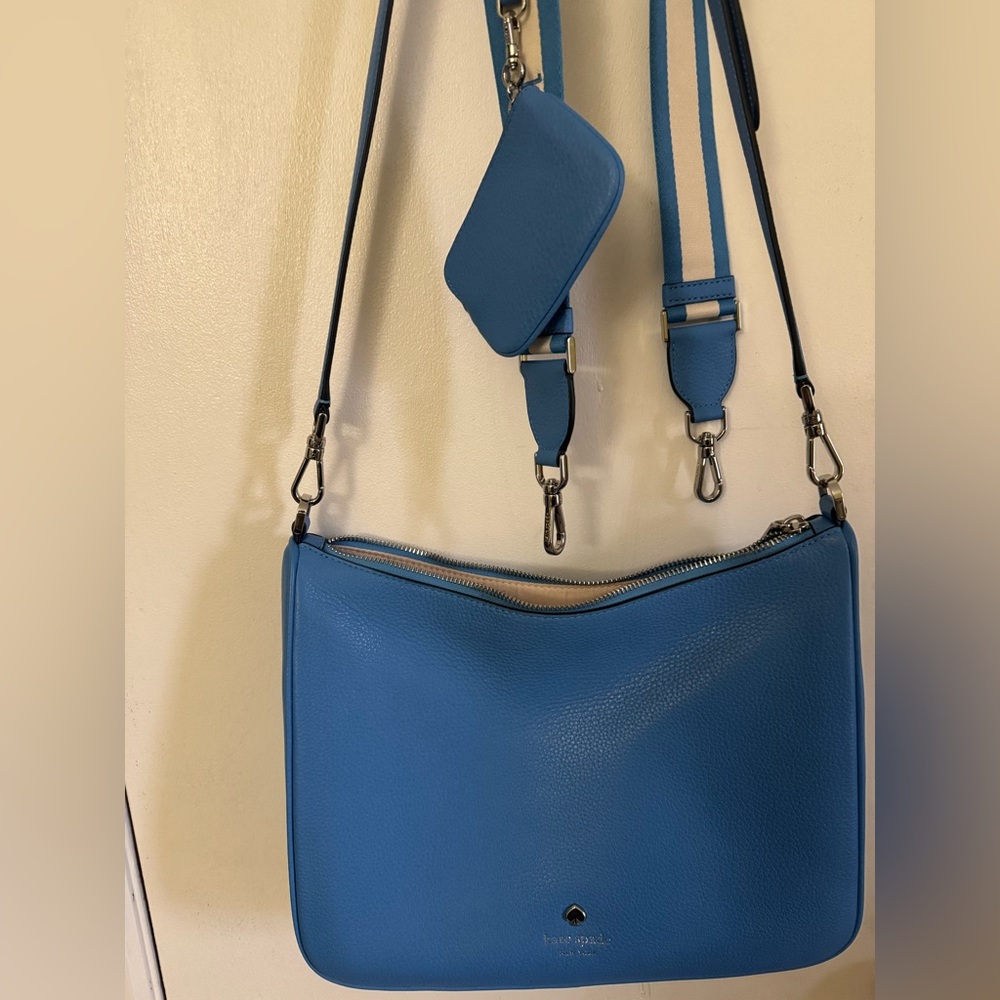 Blue Kate Spade Leather Crossbody Bag NWOT